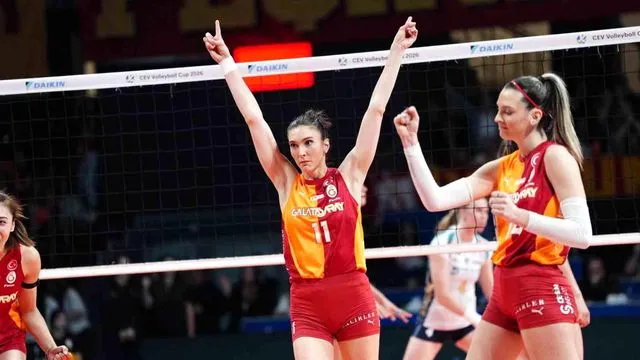 Galatasaray, futbol ve basketboldan sonra voleybolda da Avrupa