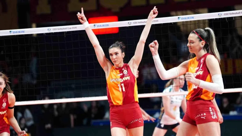 Galatasaray, futbol ve basketboldan sonra voleybolda da Avrupa