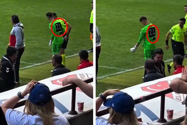 15 yaşındaki kaleciye forma bulunamayınca çözümü bakın nasıl ürettiler