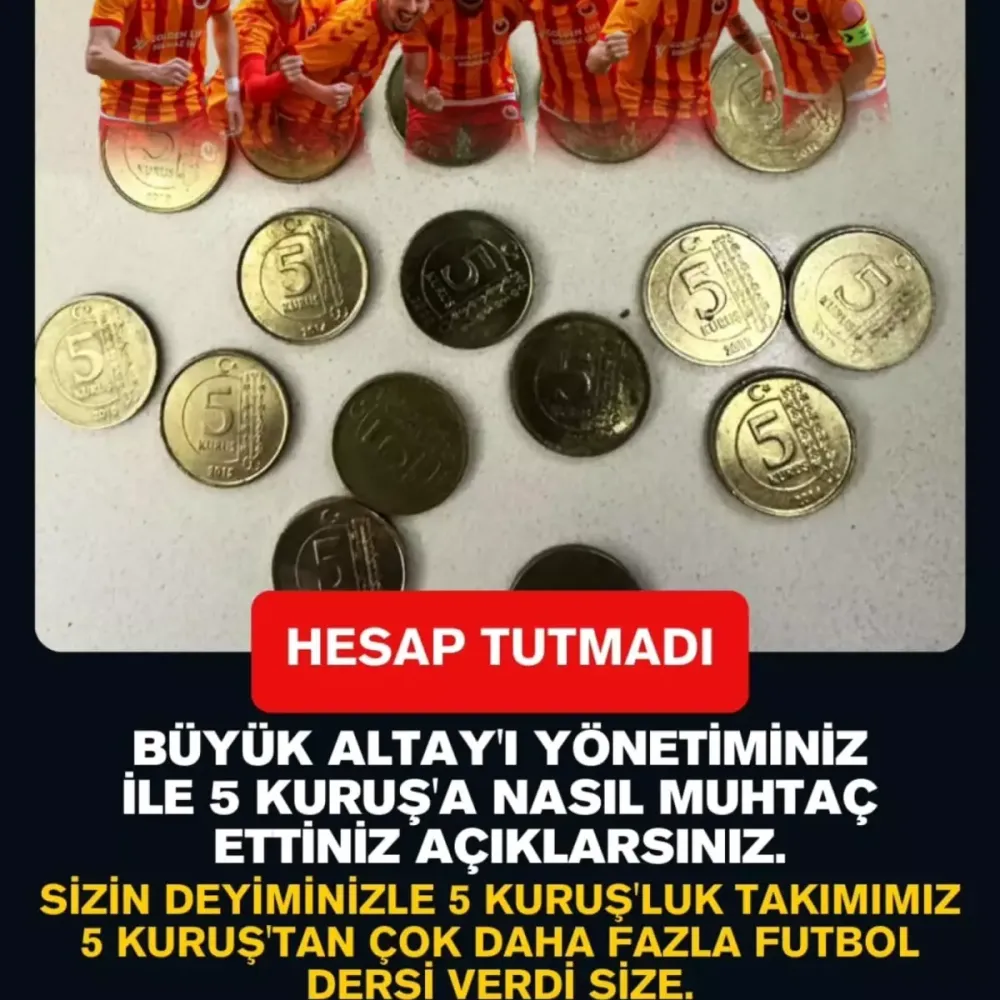 Altay'ın 5 Kuruşluk Bilet Hamlesi Tire 2021 FK’yi Kızdırdı