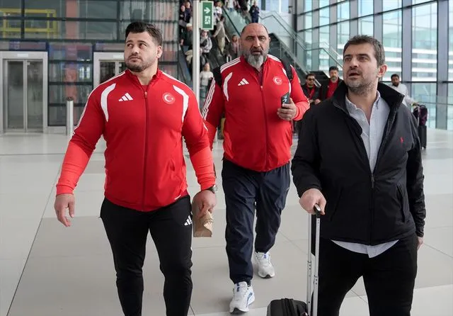 Avrupa Şampiyonu milli güreşçi Rıza Kayaalp, yurda döndü