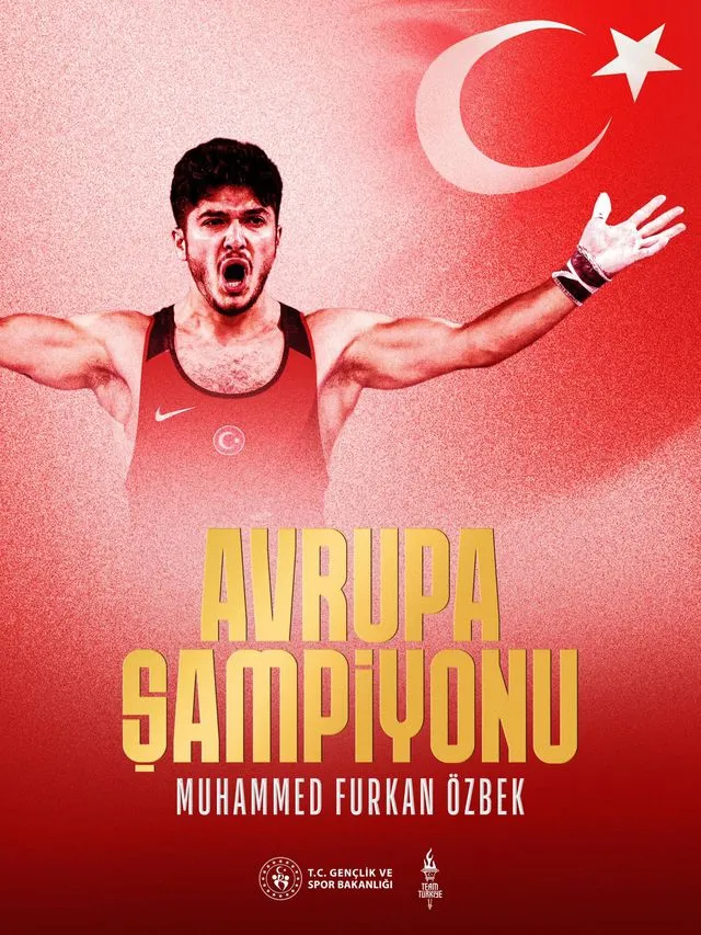 Bakan Bak, Avrupa Şampiyonu Furkan Özbek