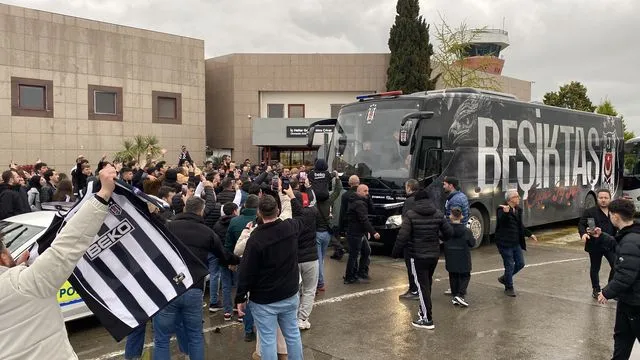 Beşiktaş kafilesi Samsun