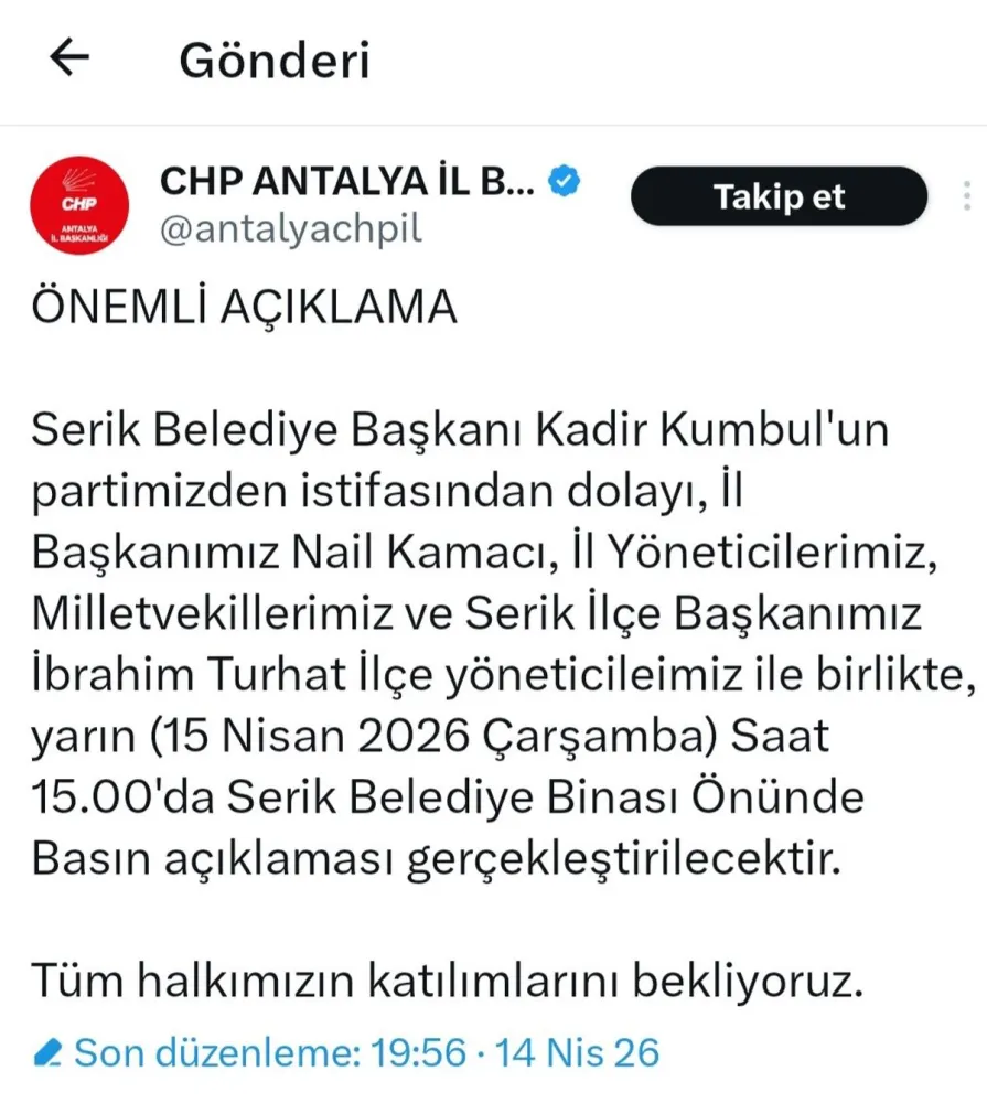 CHP'de İstifa Şoku - Son Dakika