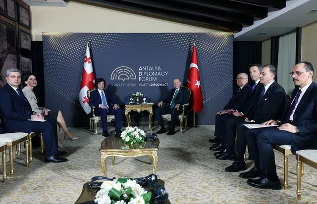 Cumhurbaşkanı Erdoğan, Gürcistan Başbakanı Kobakhidze ile bir araya geldi