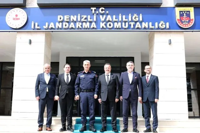 Denizli OSB Yönetim Kurulunun İl Jandarma Komutanlığını Ziyareti