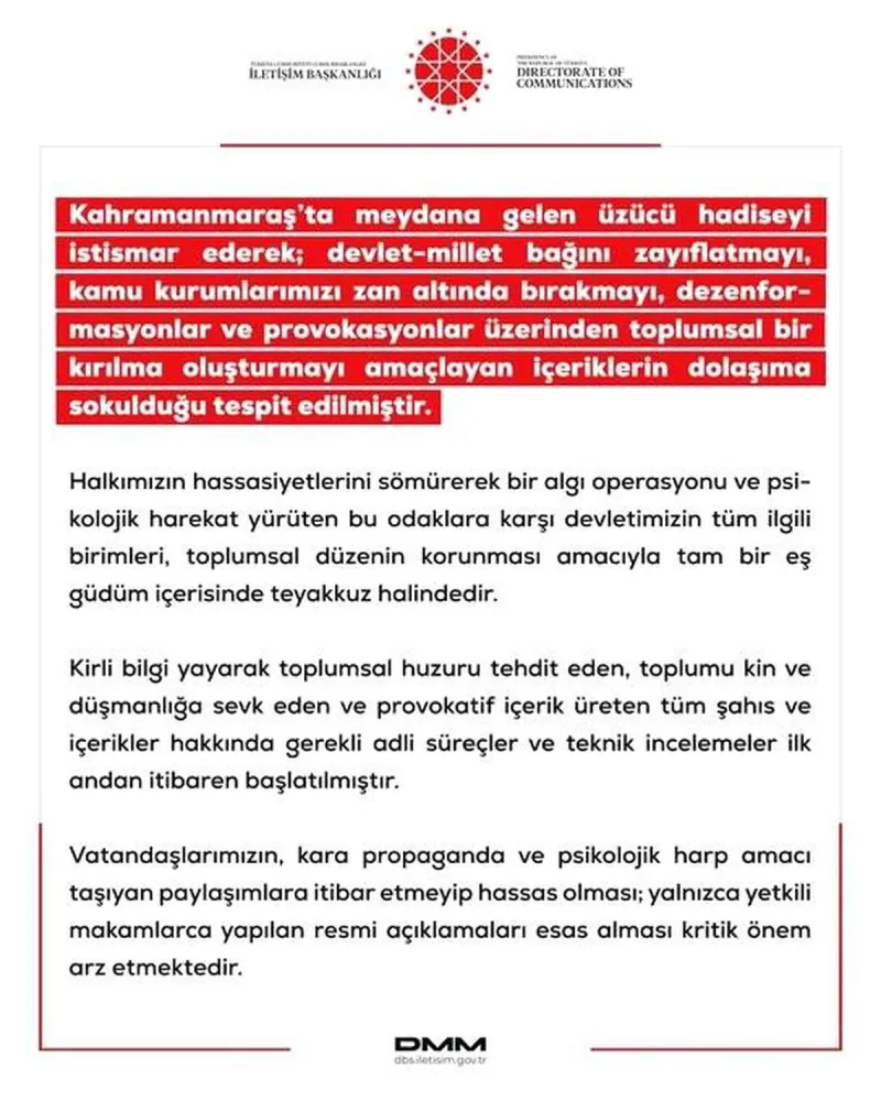 Dezenformasyona Dikkat!