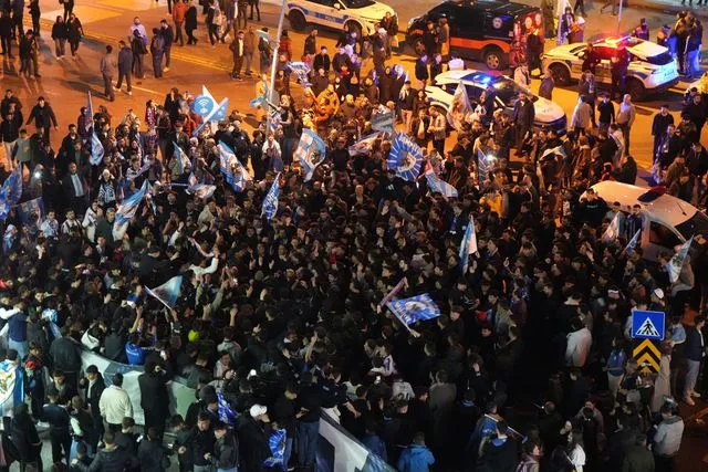 Erzurum'da Süper Lig coşkusu caddelere sığmadı