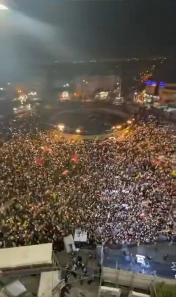 İran'ın başkenti Tahran'da bugüne kadar ki en büyük gösteri