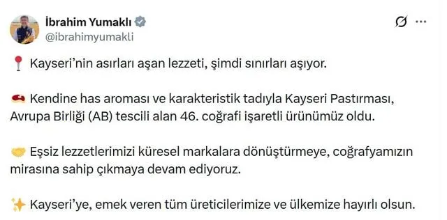 Kayseri Pastırması AB