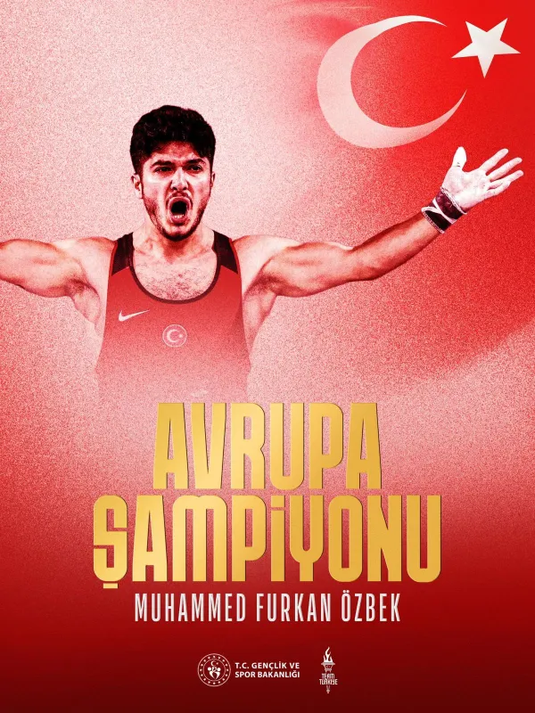 Bakan Bak, Avrupa Şampiyonu Furkan Özbek