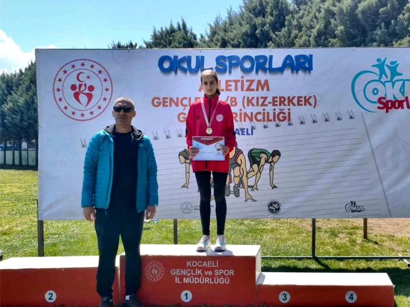 Bilecikli atletizm sporcusundan altın madalya