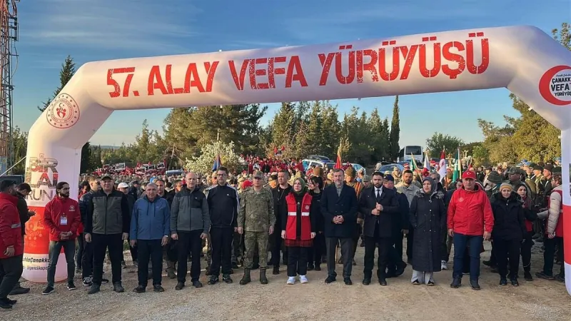 Çanakkale’de 57’nci Alay’a Vefa Yürüyüşü
