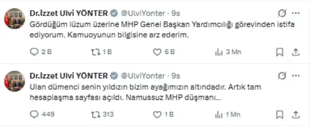 Cumhurbaşkanı Başdanışmanı Saral'dan MHP Krizi Sonrası Dikkat Çeken Açıklama