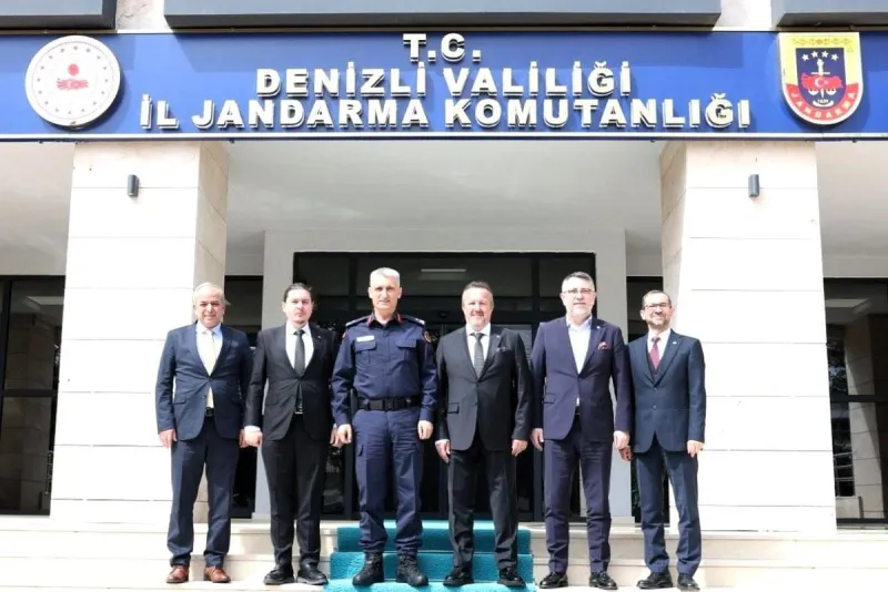 Denizli OSB Yönetim Kurulunun İl Jandarma Komutanlığını Ziyareti