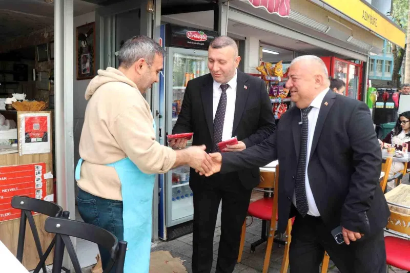 DESOB Başkanı Erbeği, Denizli esnafını ziyaret etti