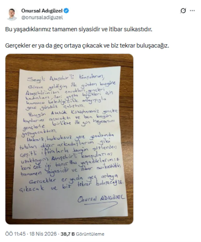 İki kişi daha gözaltına alındı! Onursal Adıgüzel