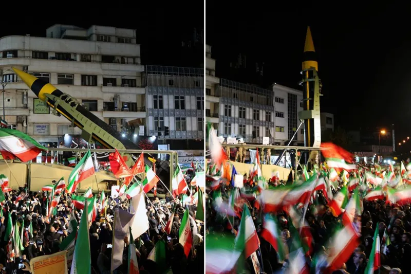 İran füzeleri meydana indirdi! Tahran