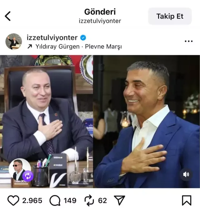 İzzet Ulvi Yönter istifa etti, gözler Sedat Peker