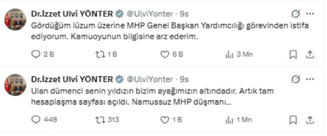 MHP'de neler oluyor? Önce kazan kaldırdı sonra paylaşımı geri çekti - Son Dakika
