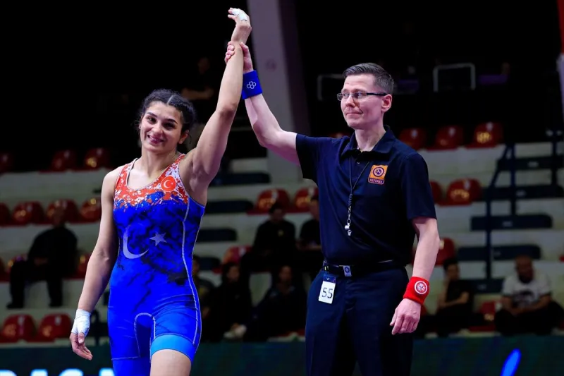 Milli güreşçi Nesrin Baş, Avrupa şampiyonu oldu