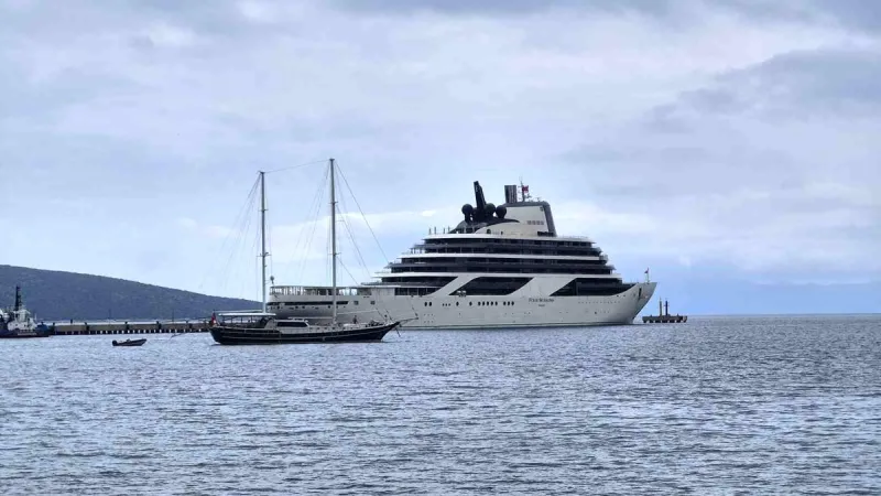 Milyon dolarlık lüks gemi Bodrum limanına uğradı