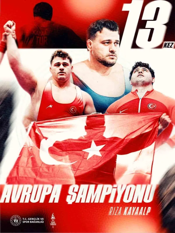 Rıza Kayaalp tarihe geçti: 13. Avrupa şampiyonluğuna ulaştı