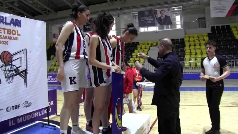 Siirt'te okul sporları 3x3 basketbol heyecanı tamamlandı