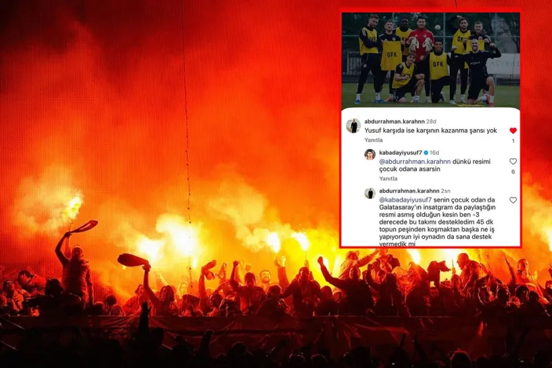 Süper Lig'de oynayan futbolcu taraftarlar birbirine girdi: Çocuk odana asarsın