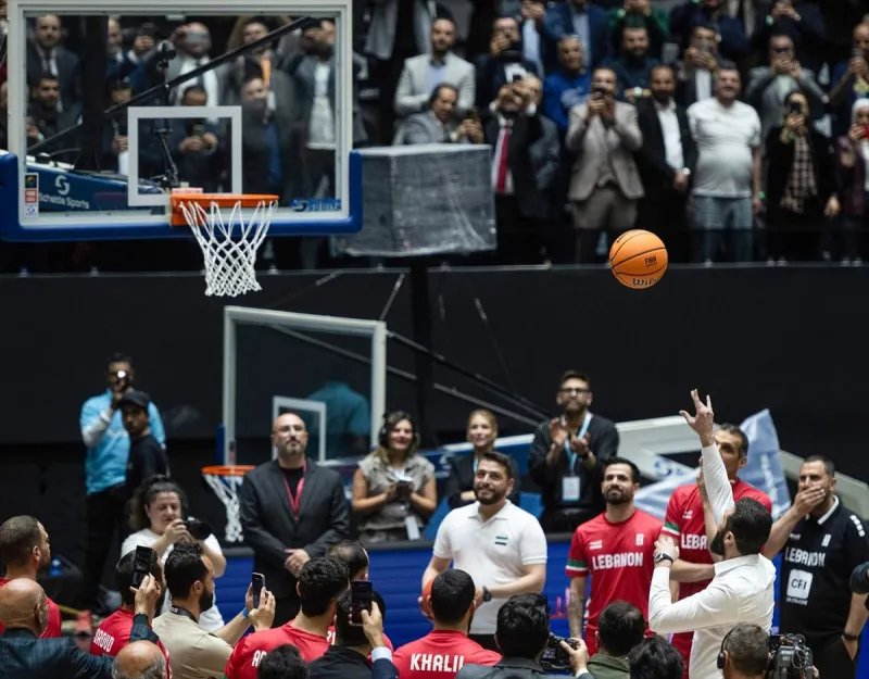 Suriye ve Lübnan milli basketbol takımları Şam