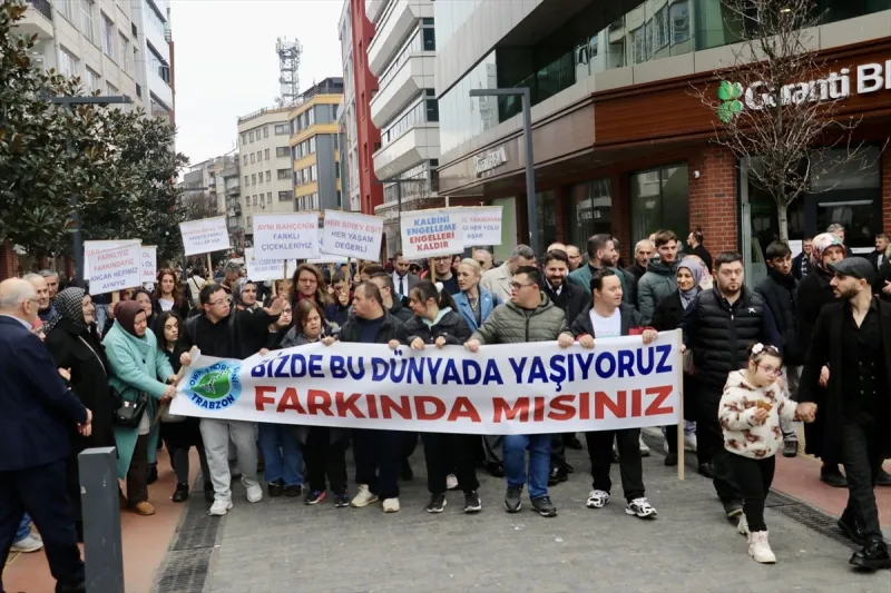 Trabzon'da Dünya Down Sendromu Farkındalık Günü dolayısıyla yürüyüş düzenlendi