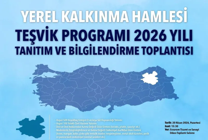 Yerel kalkınma hamlesi teşvik programı Erzurum