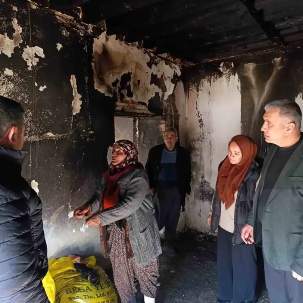Niğde'de Sobanın Devrilmesiyle Çıkan Yangın Sonrası İnceleme Başlatıldı