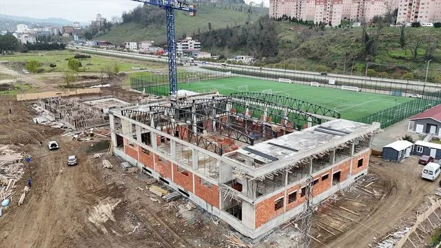 Ordu'da spor kompleksinin inşası devam ediyor