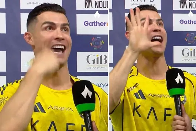 Ronaldo'dan geceye damga vuran el hareketi